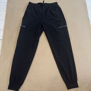 Woman’s Black Athletic Joggers Size Medium Cargo Pocket Athleisure Work Out